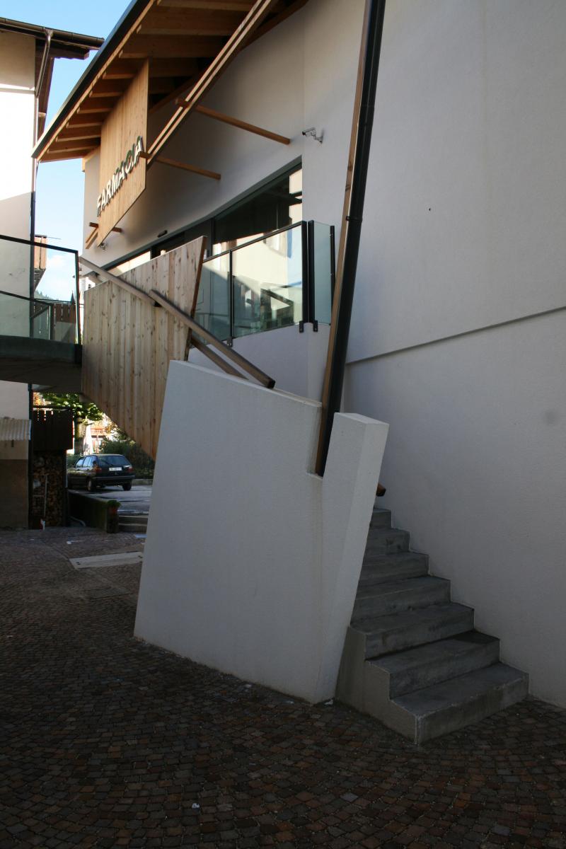 scala di accesso al primo piano.