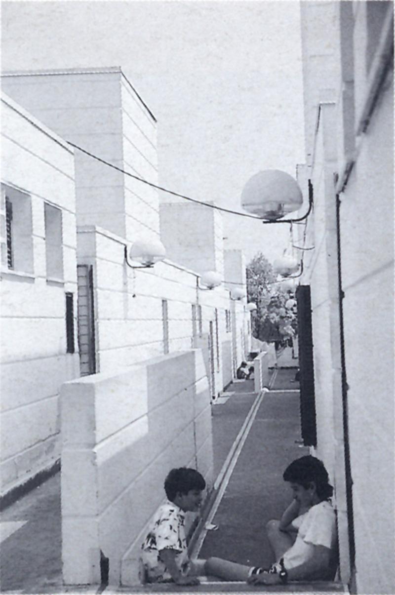 Veduta del percorso di connessione del doppio sistema di corti