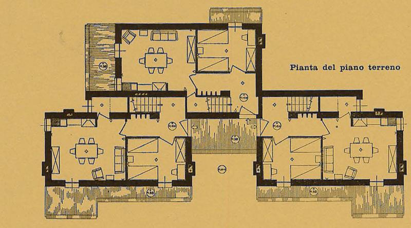 Pianta del piano terreno 