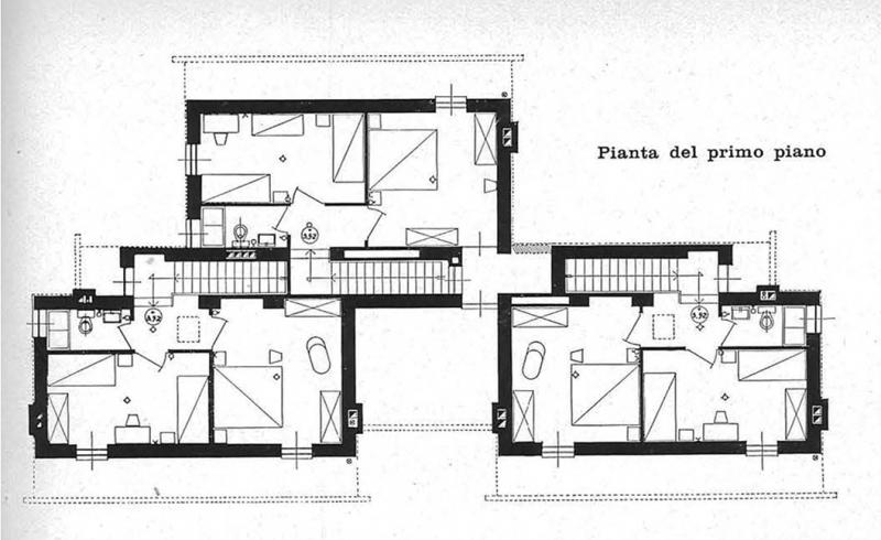 Pianta del piano primo
