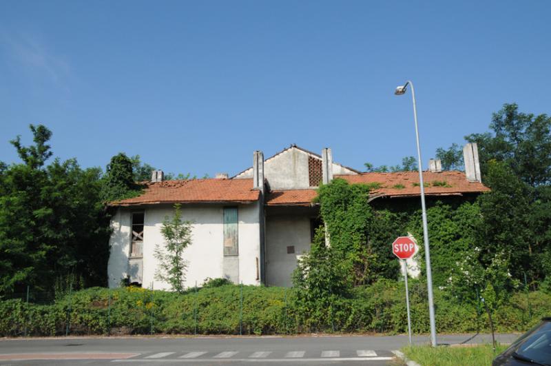 Fronte principale con l’ingresso agli alloggi, 2016