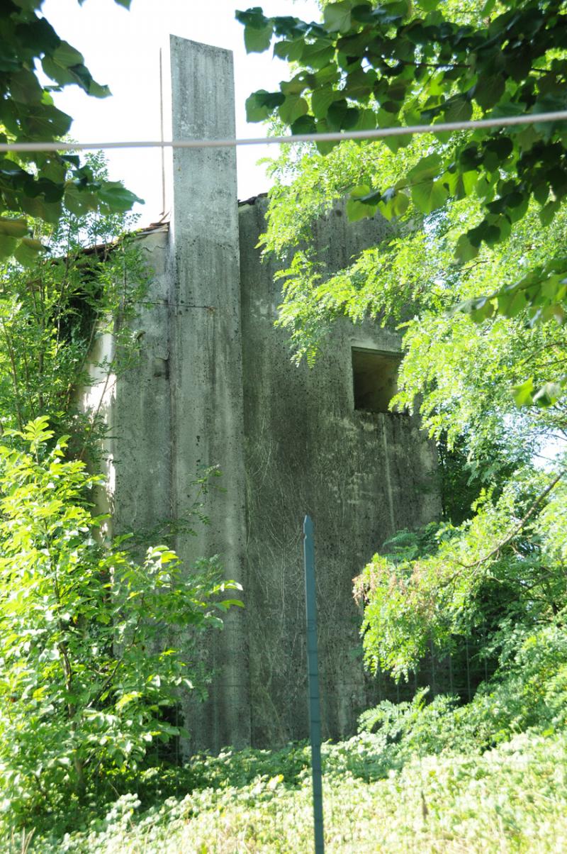 Lo stato di degrado del fronte laterale, 2016