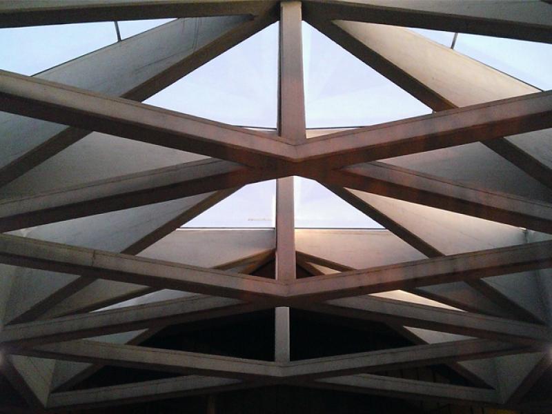 Dettaglio travature del quadriportico