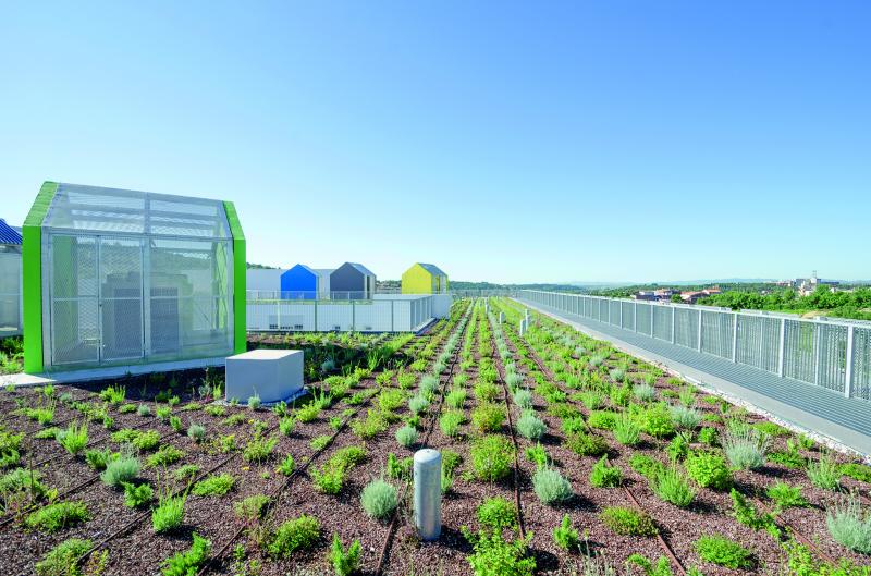 Livello di copertura destinato a parco tecnologico didattico