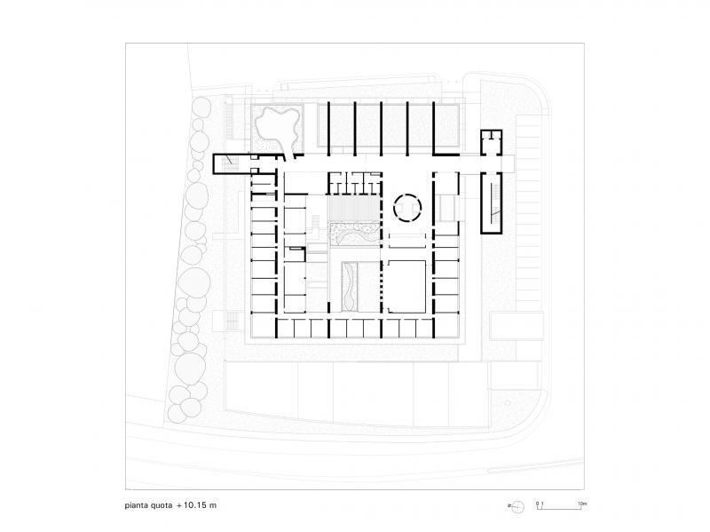 Disegno di progetto, pianta secondo livello
