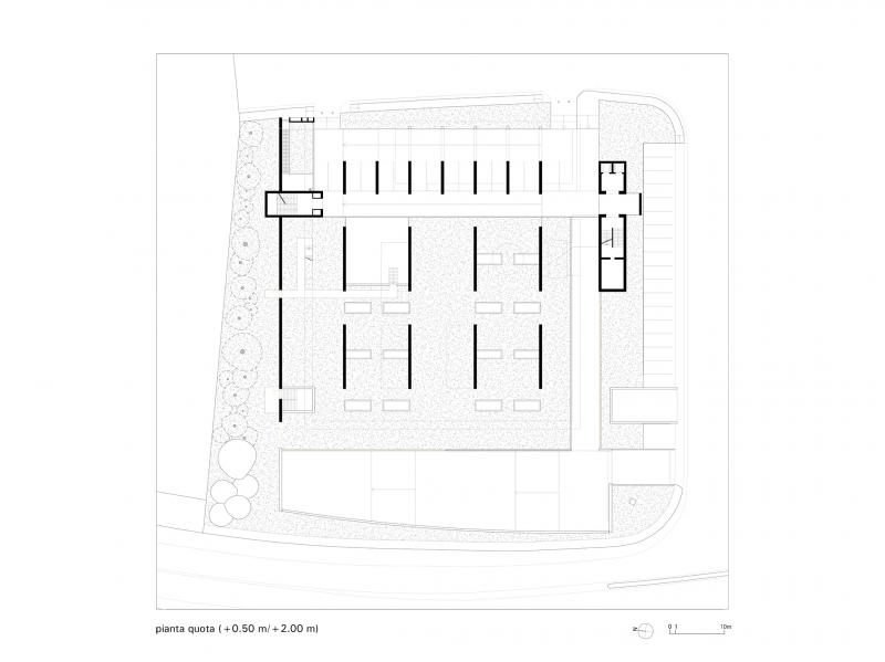 Disegno di progetto, pianta primo livello