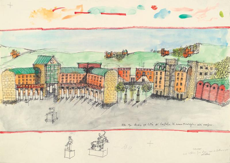 Disegno di studio - © Eredi Aldo Rossi, courtesy Fondazione Aldo Rossi