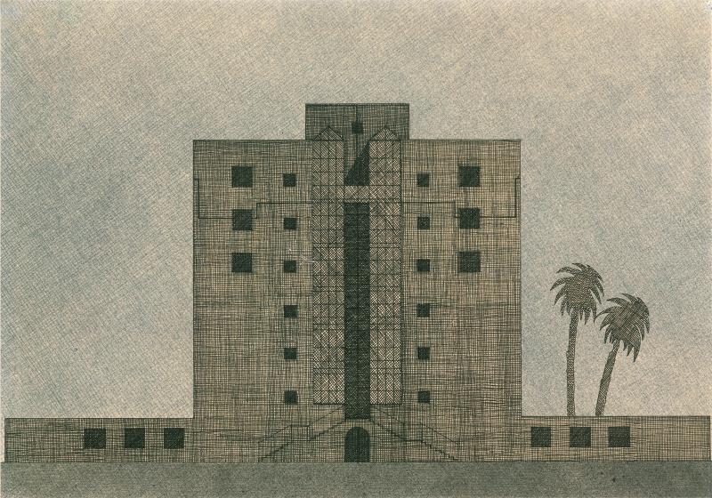 Disegno di progetto, schizzo prospetto