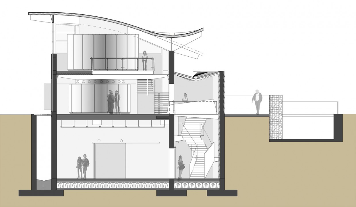 Sezione trasversale, progetto definitivo