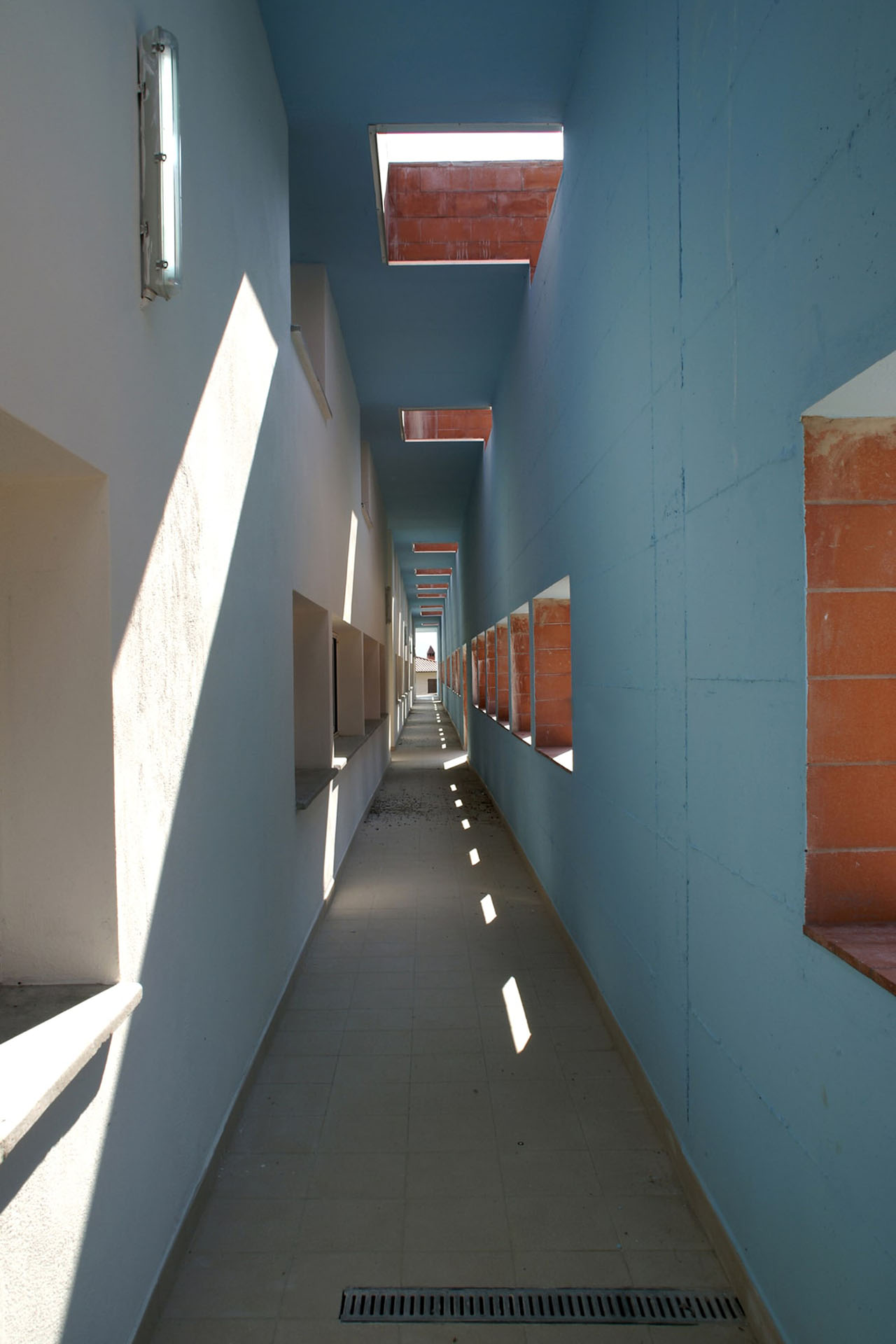 Scorcio prospettico sul percorso esterno