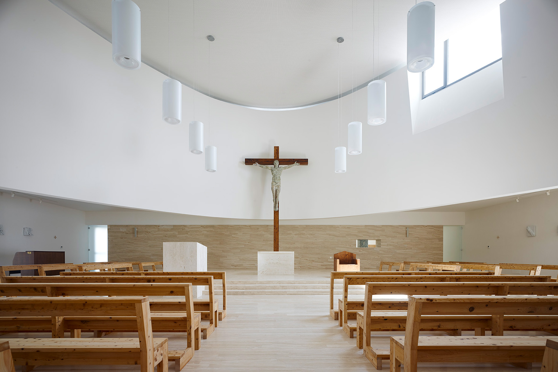 Vista dell'aula liturgica