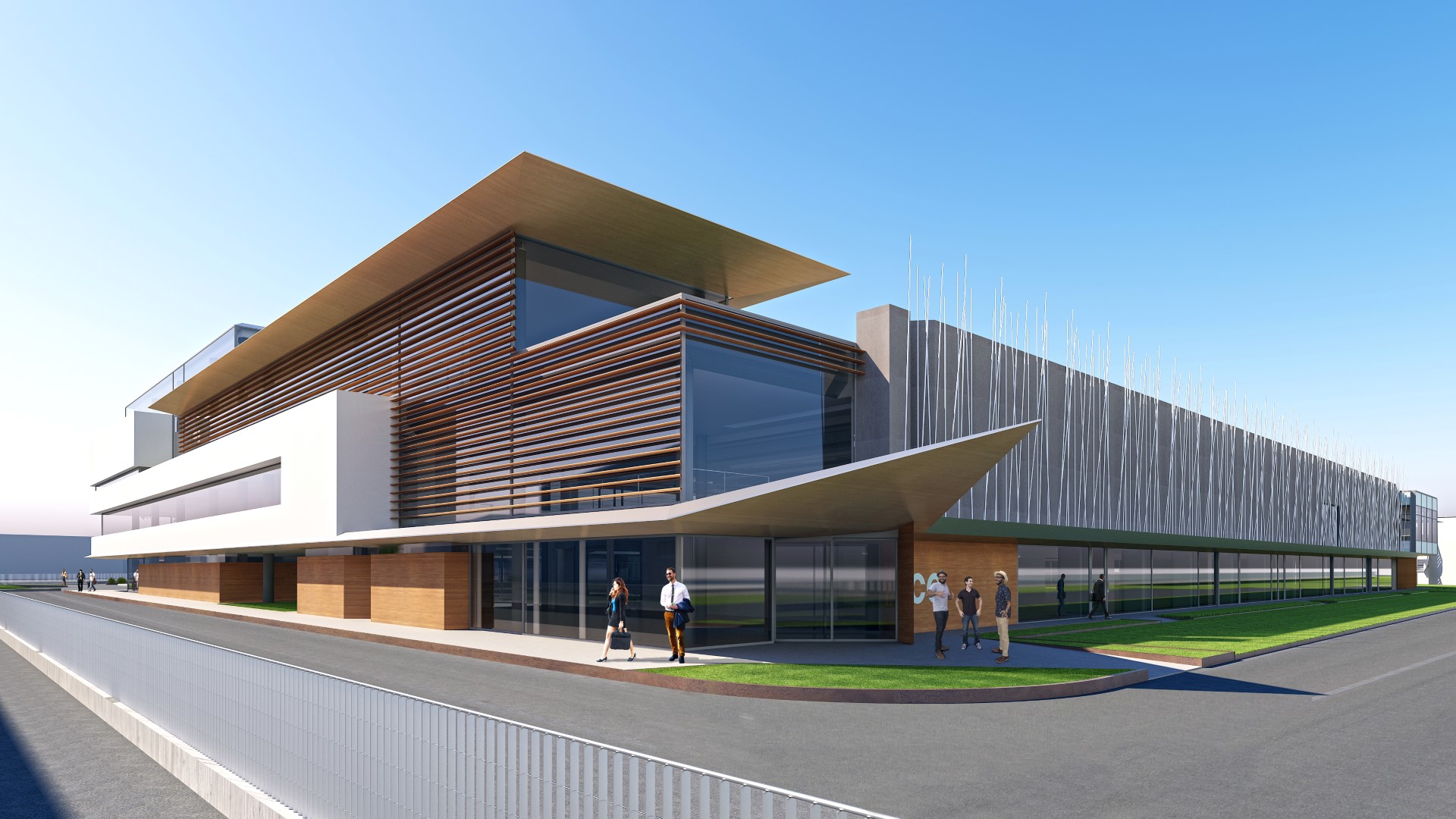 Render, Vista del complesso