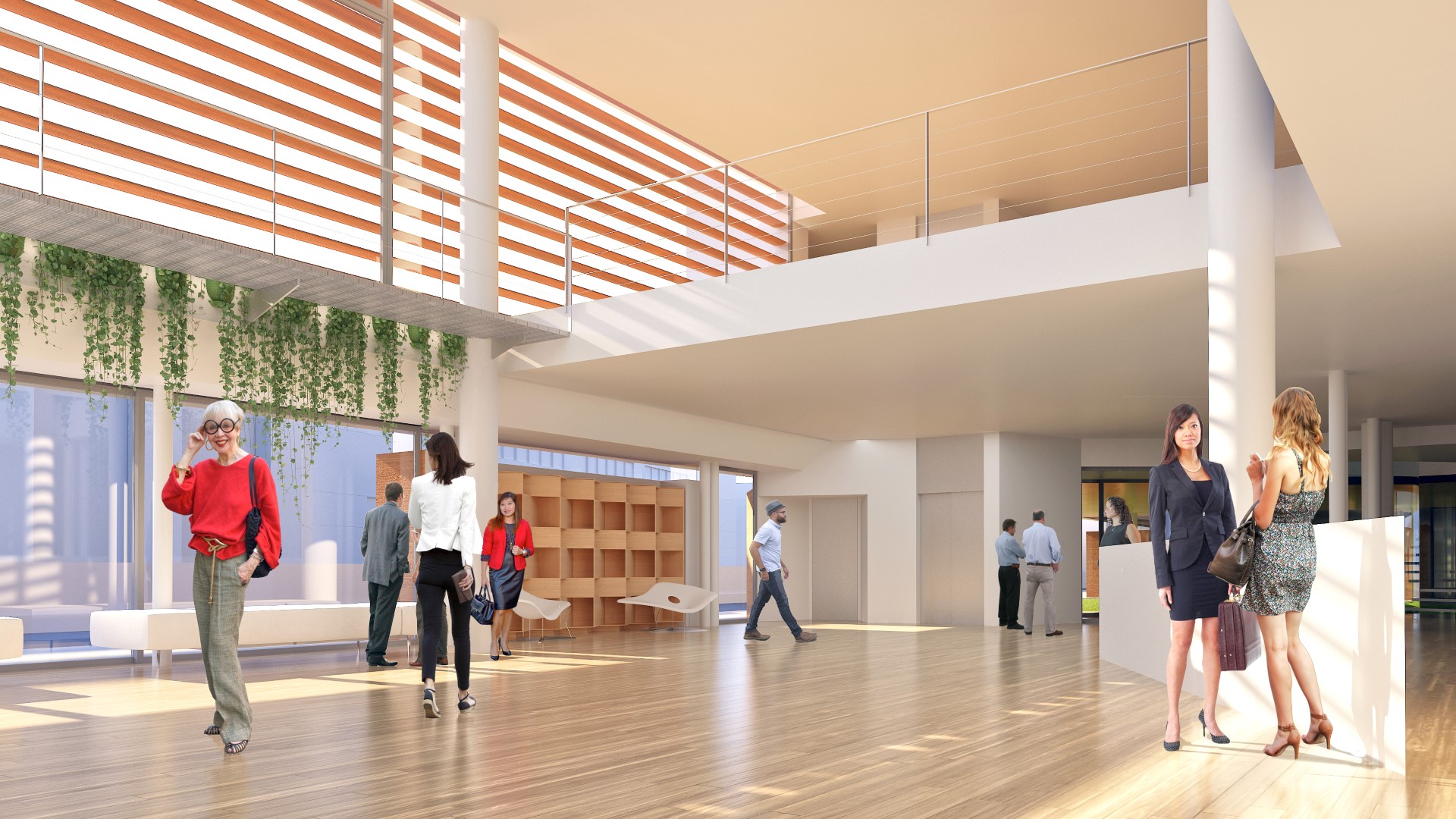 Render, Interno, Foyer d'ingresso