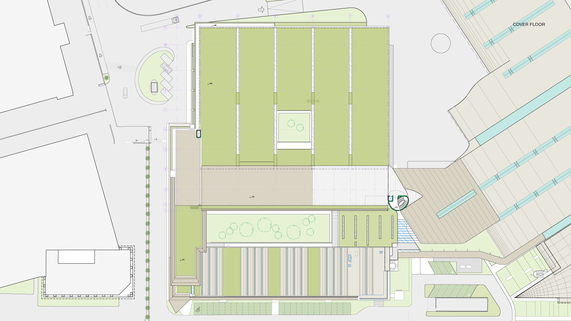 Pianta del piano di copertura