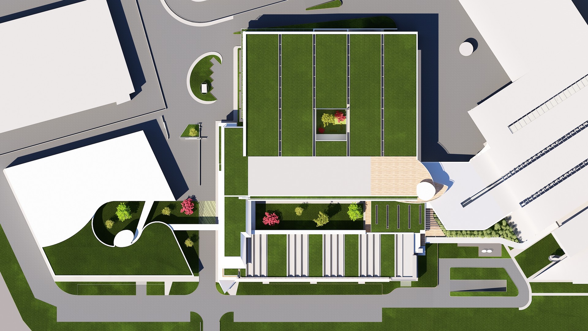 Render, Vista zenitale