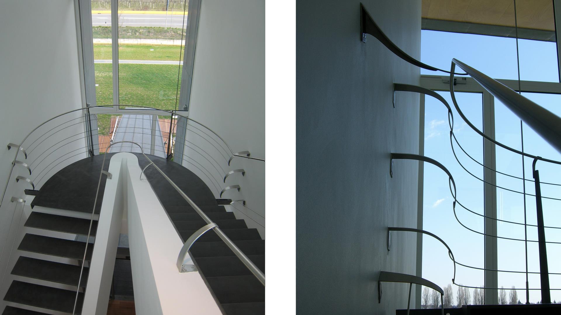 Interni, dettaglio della scala