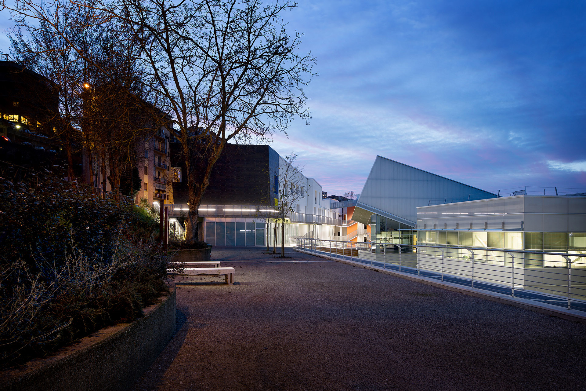 Vista prospettica sull'auditorium