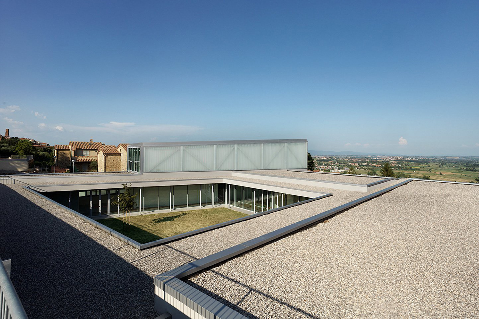 Vista dal tetto giardino