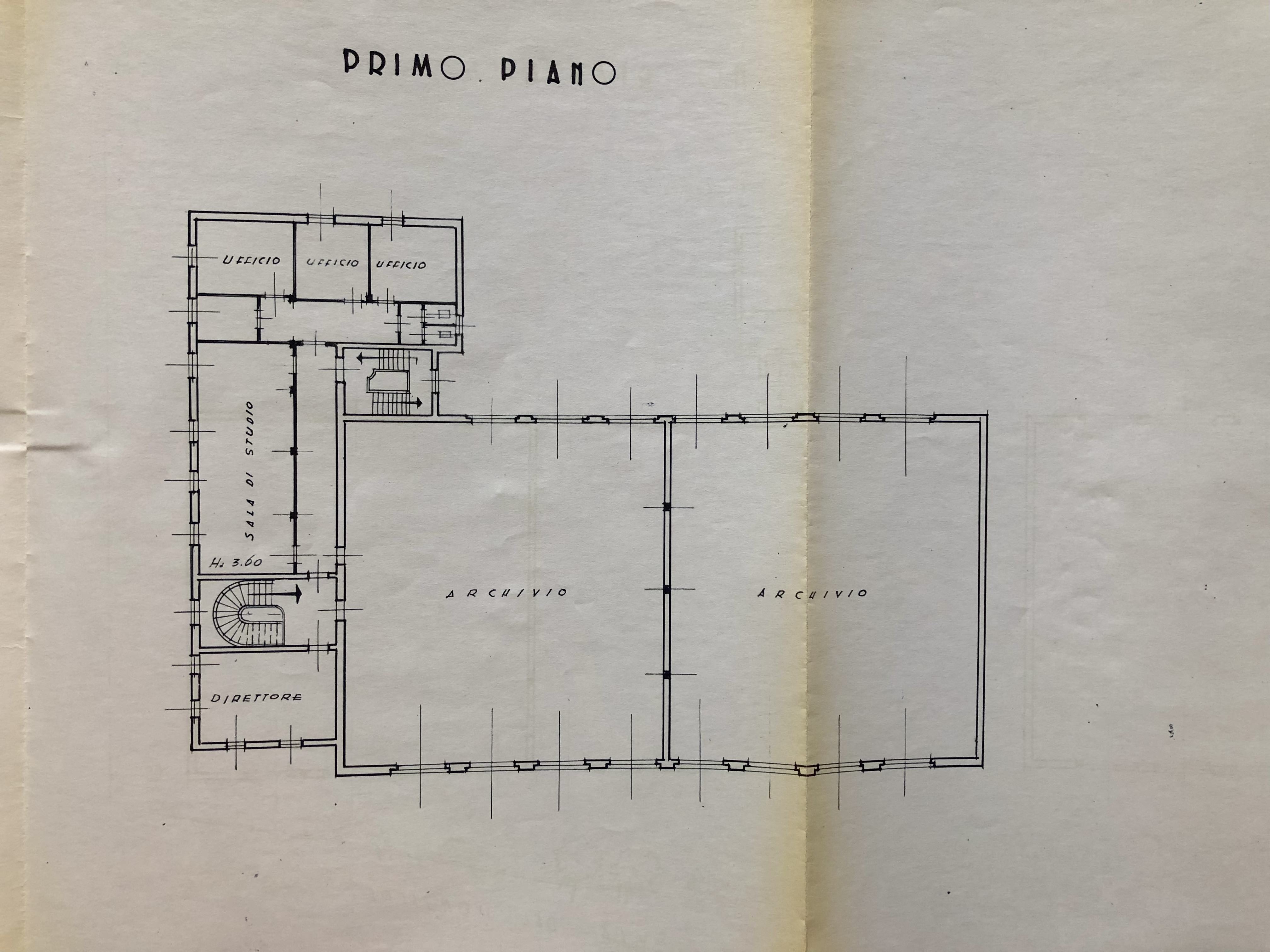 Pianta piano primo