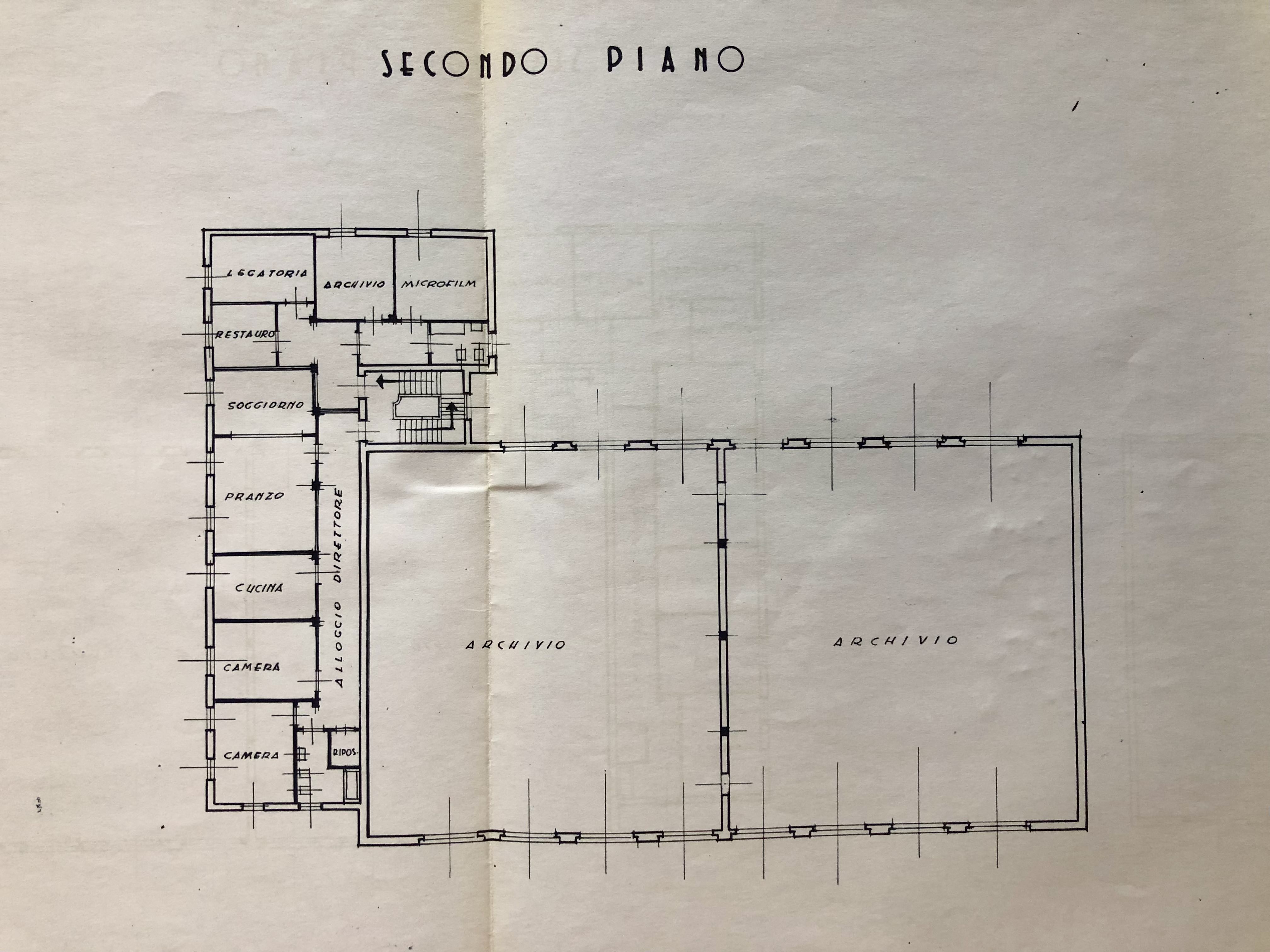 Pianta piano secondo