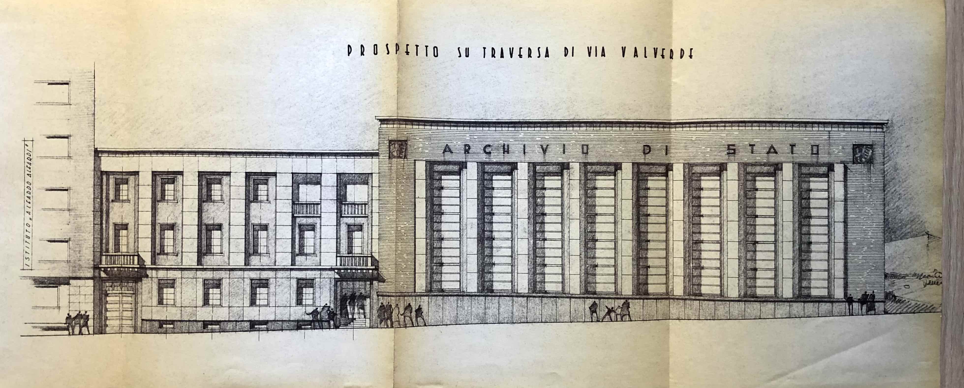 Proposta di prospetto Valverde 1956