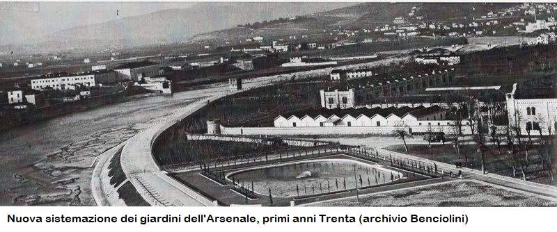 Vista dell'area nei primi anni Trenta