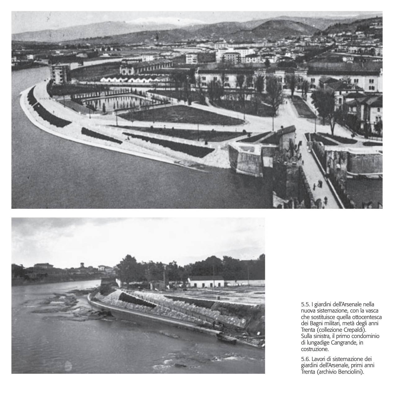 Vista dell'area a metà anni Trenta