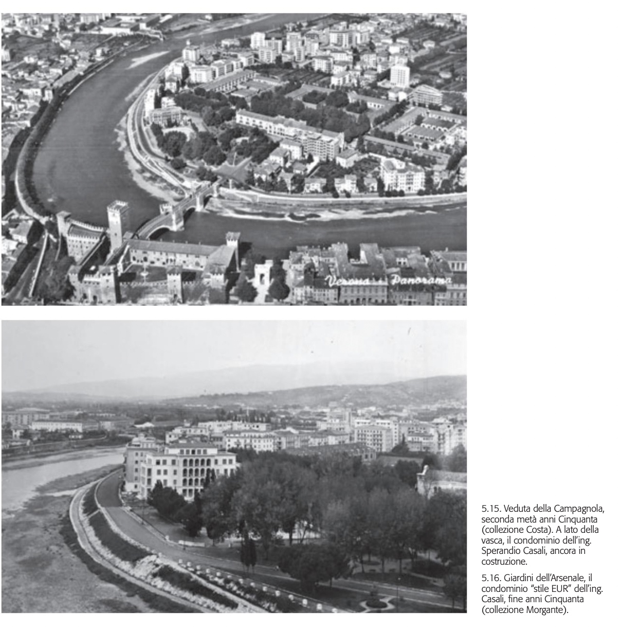 Vista dell'area nella seconda metà anni Cinquanta