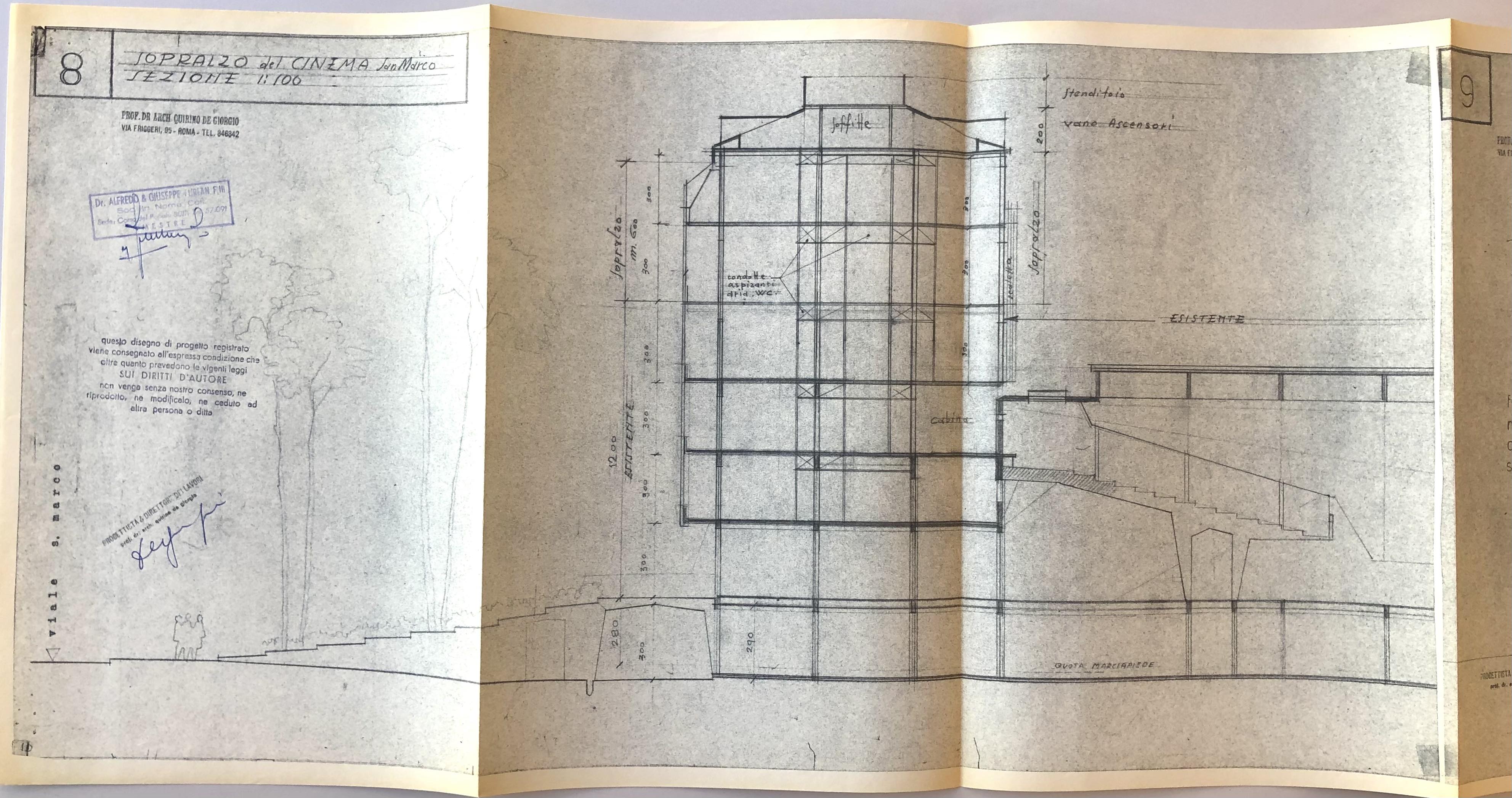 Sezione longitudinale parziale