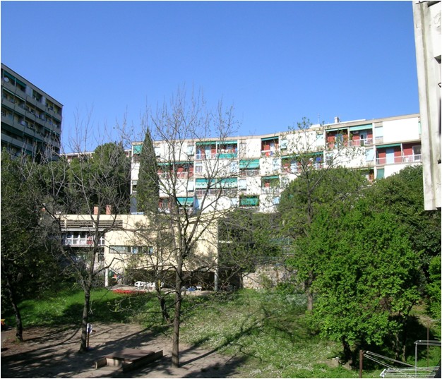 Veduta generale del prospetto sud 