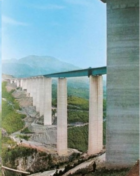 Viadotto Italia in costruzione