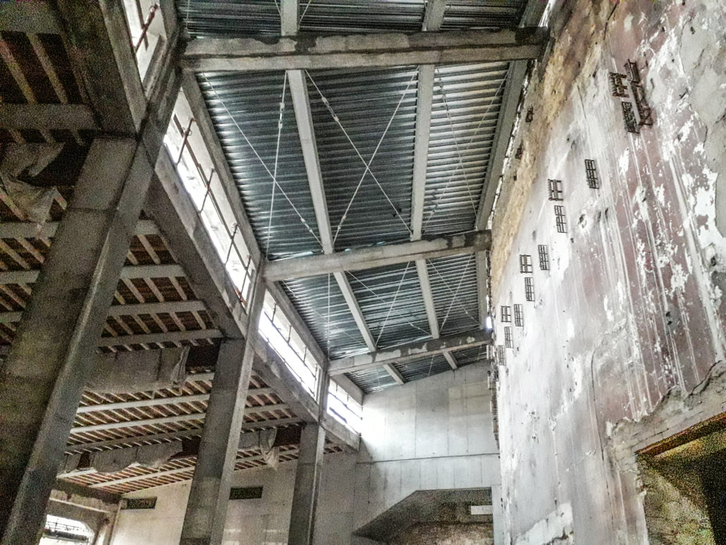 Foto di cantiere dei lavori nella 'rotonda'