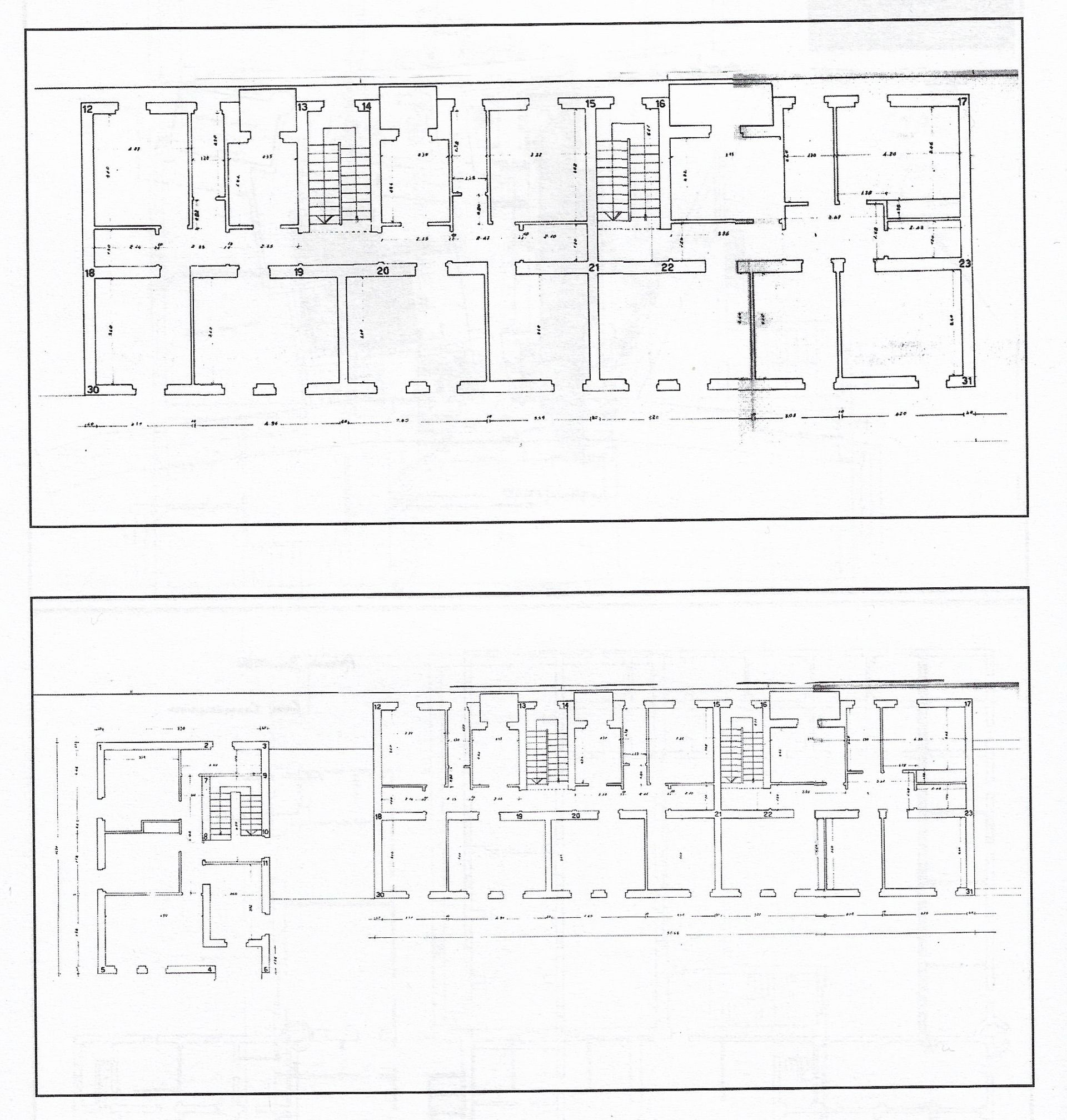 edificio polifunzionale - piante