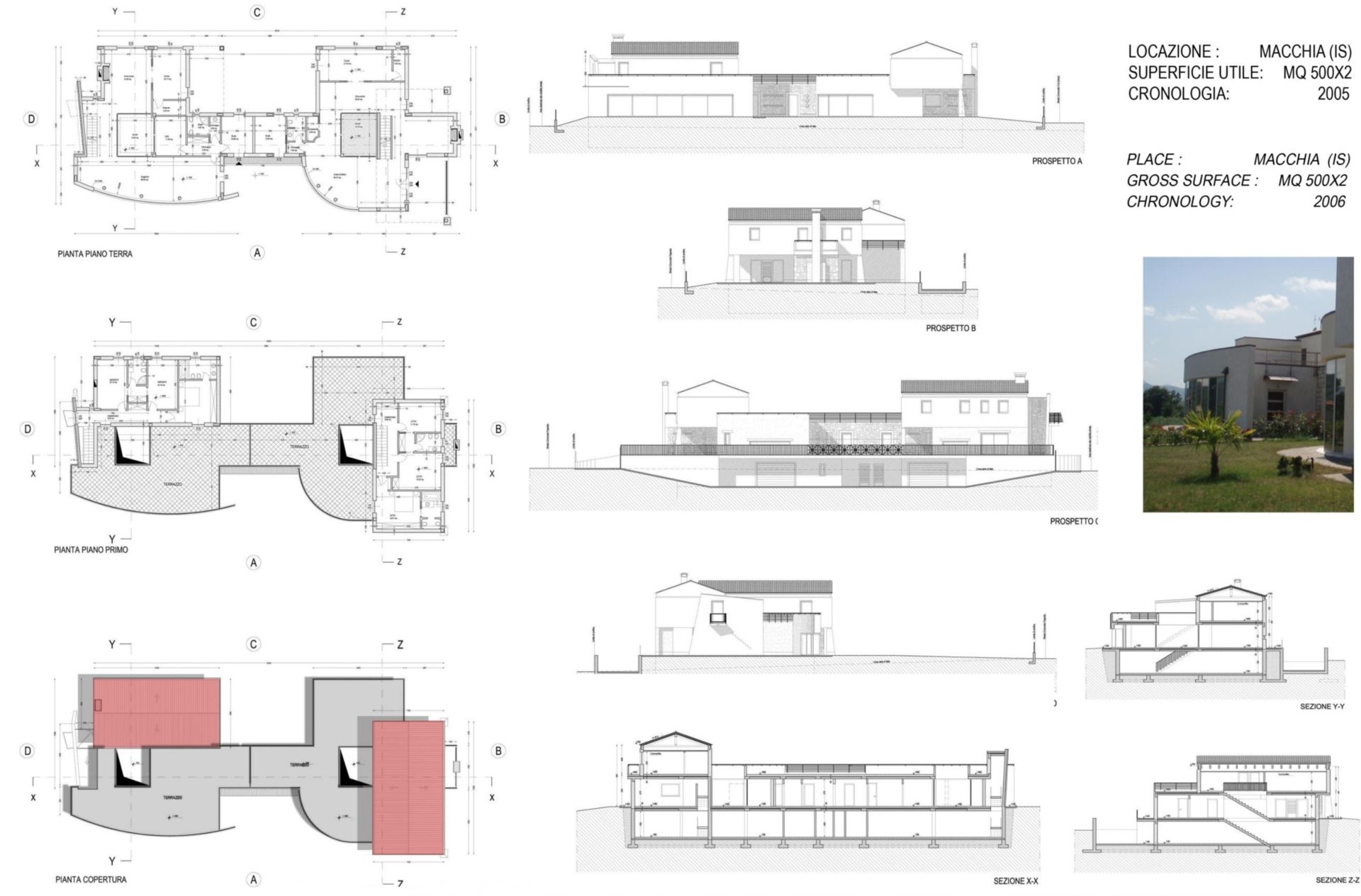 piante - prospetti - sezioni