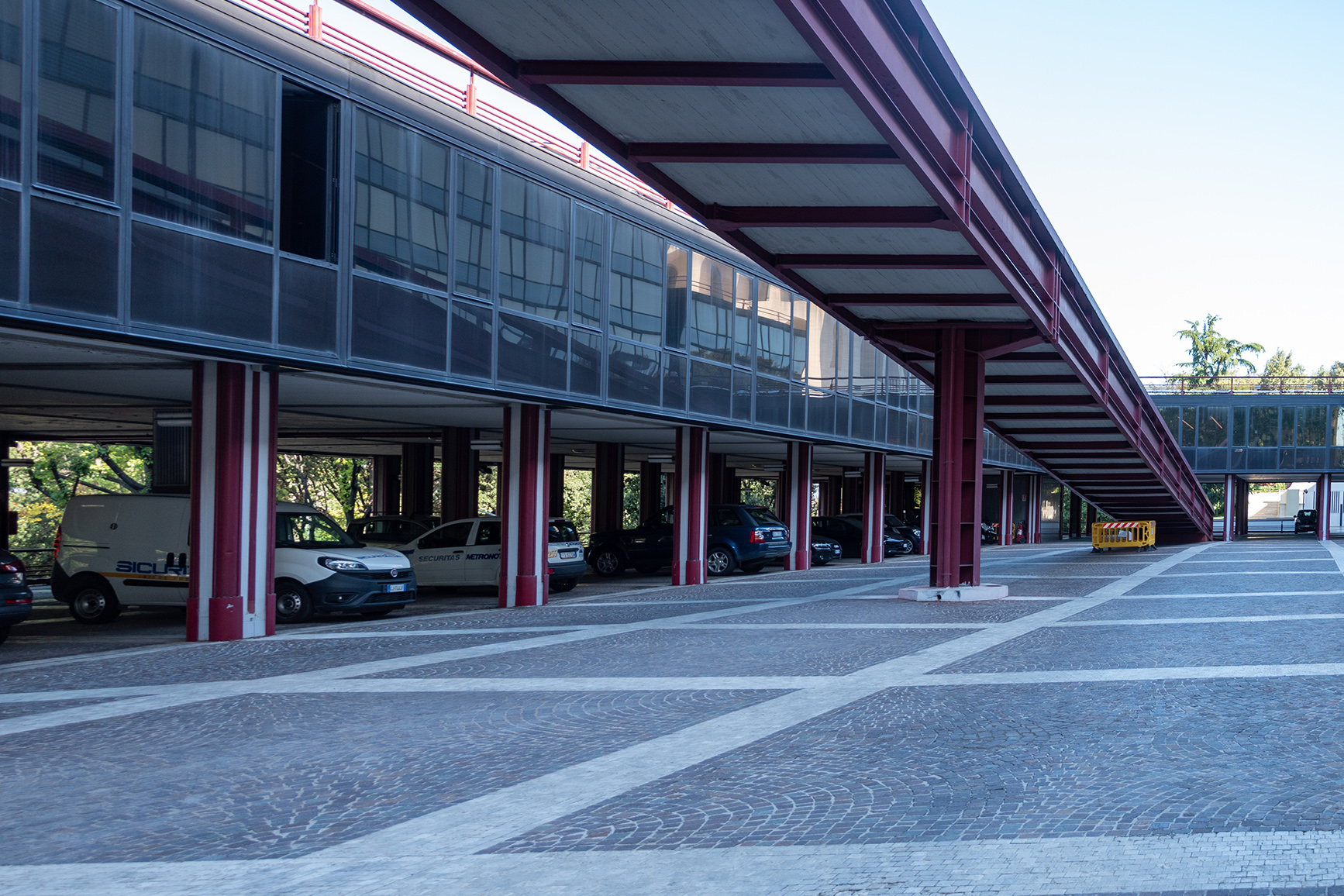Rampa di accesso al piano parcheggio in copertura