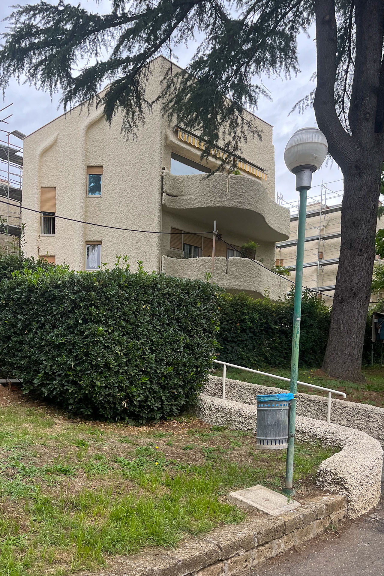 Vista del prospetto laterale