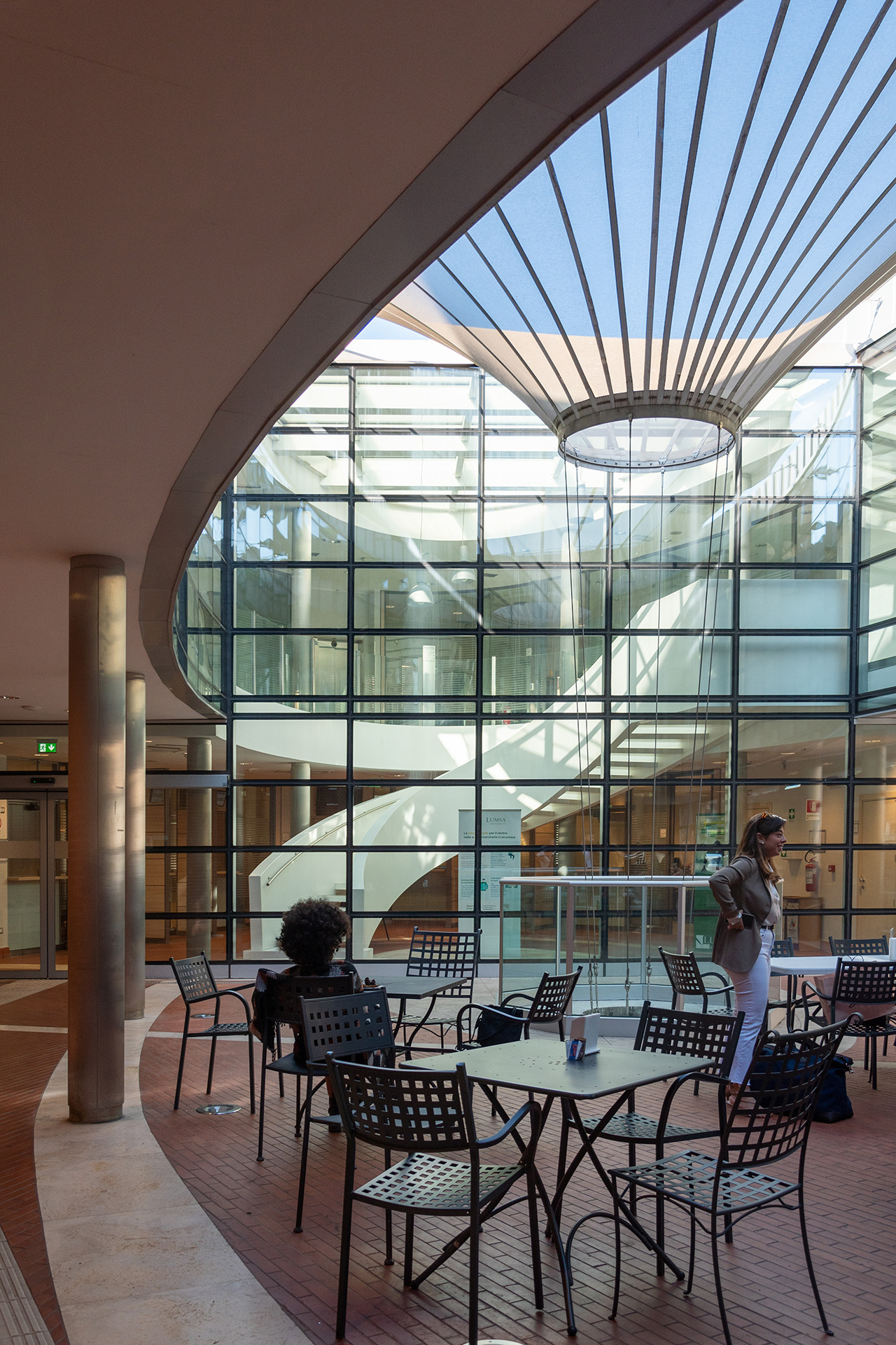 Vista dal patio centrale