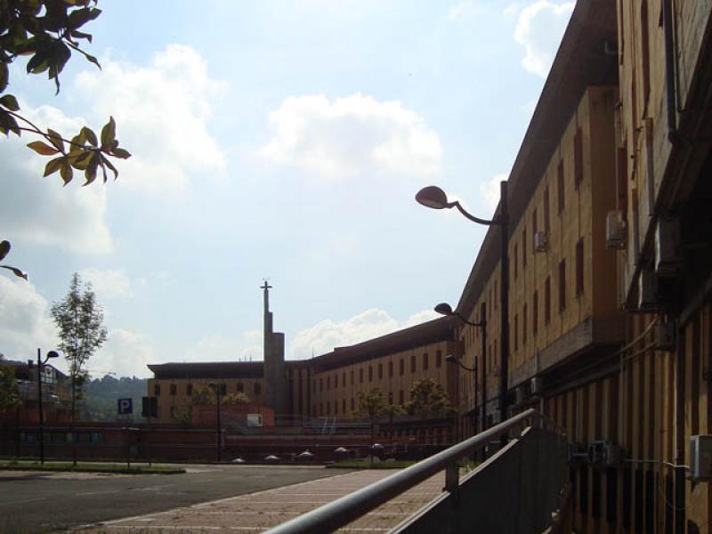 Veduta del prospetto interno dell’edificio