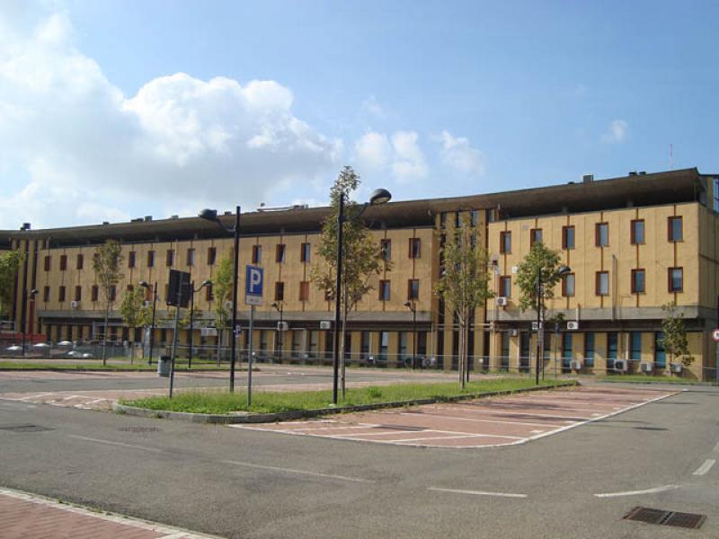 Veduta Nord-Est dell’ala sinistra dell’edificio