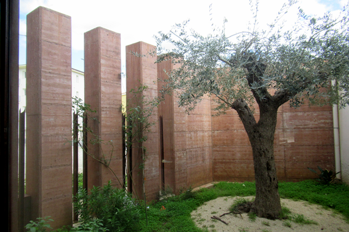 Vista dell'hortus conclusus