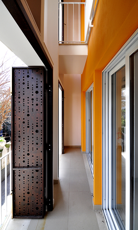 Veduta prospettica della loggia