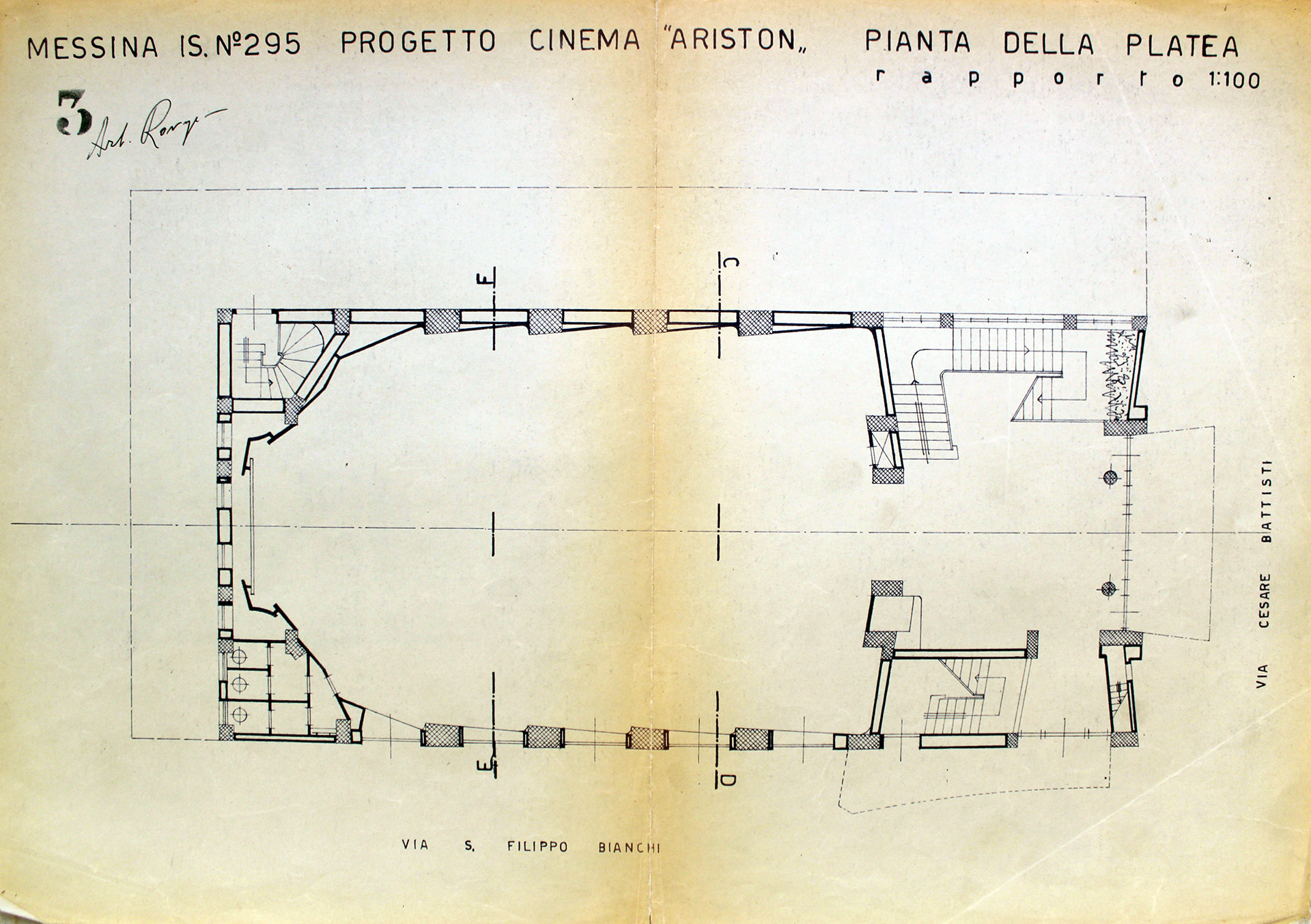 Pianta platea, variante