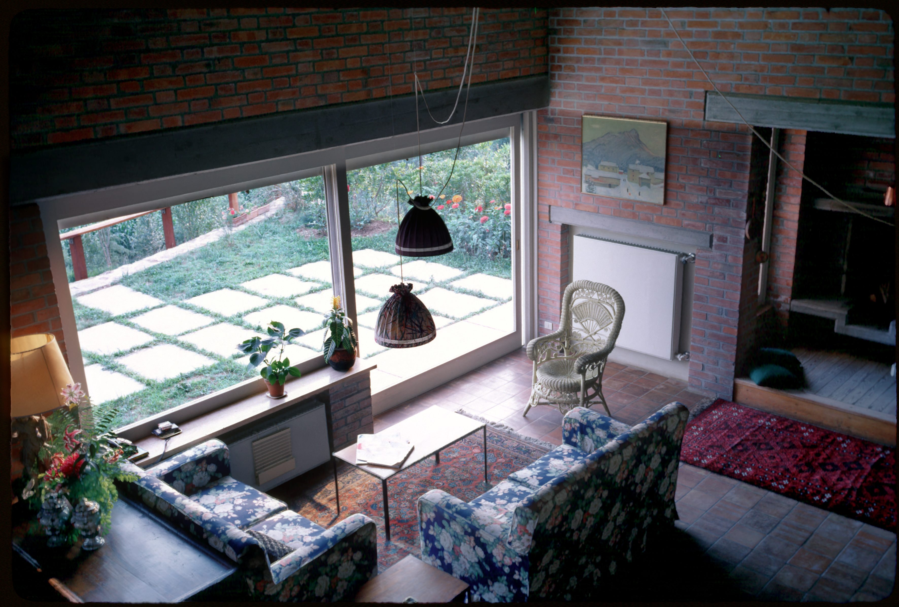 Vista del soggiorno dal balcone interno