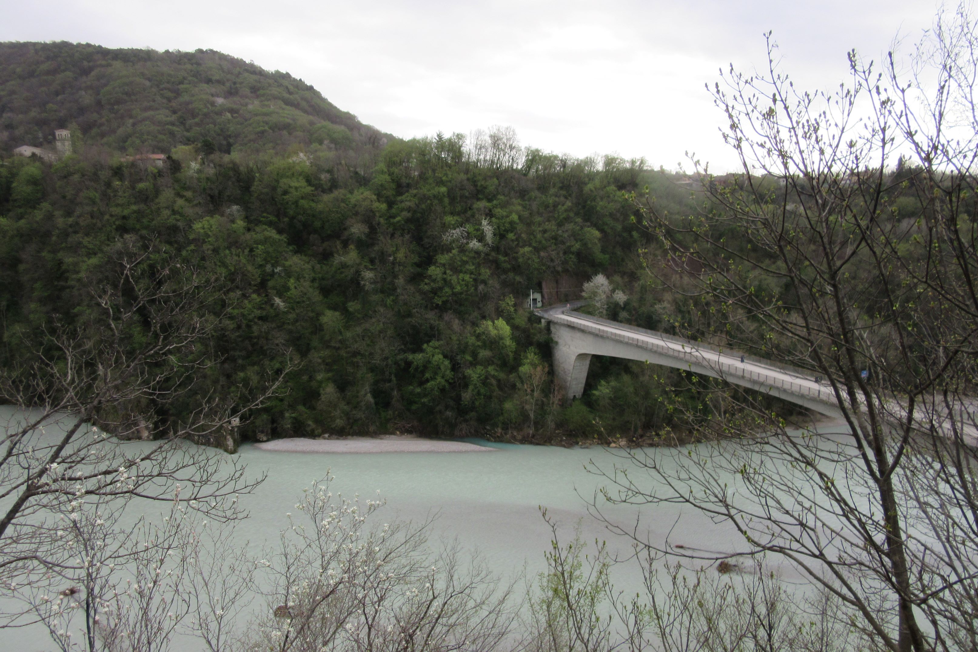 Vista dal sacrario militare di Pinzano
