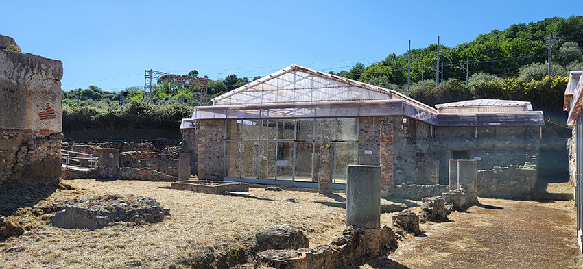 Vista prospettica sala tablinum