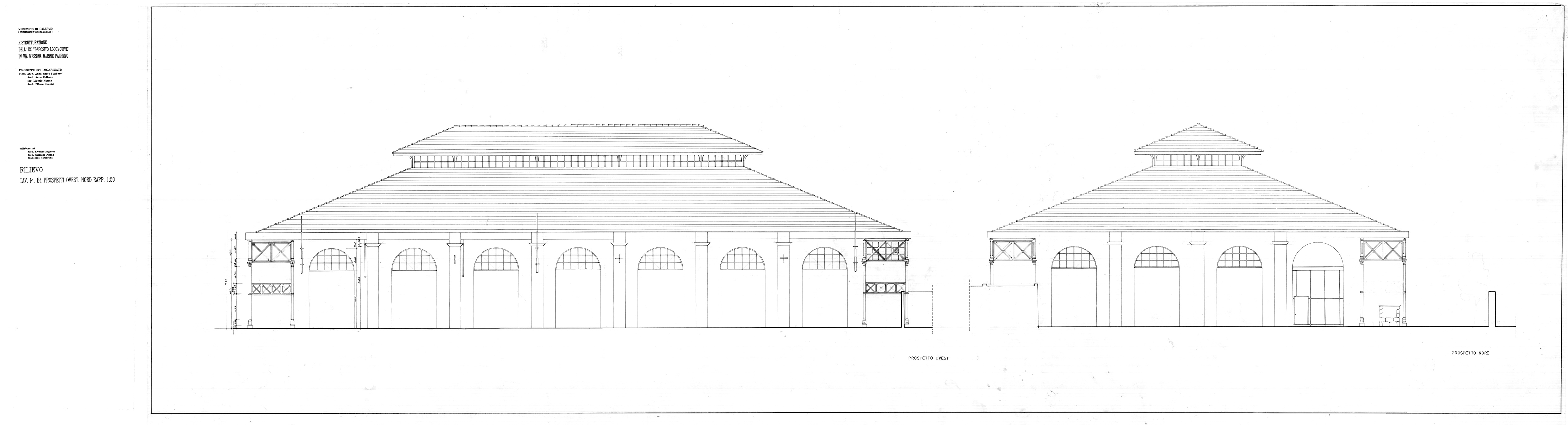 Rilievo dello stato di fatto, prospetti