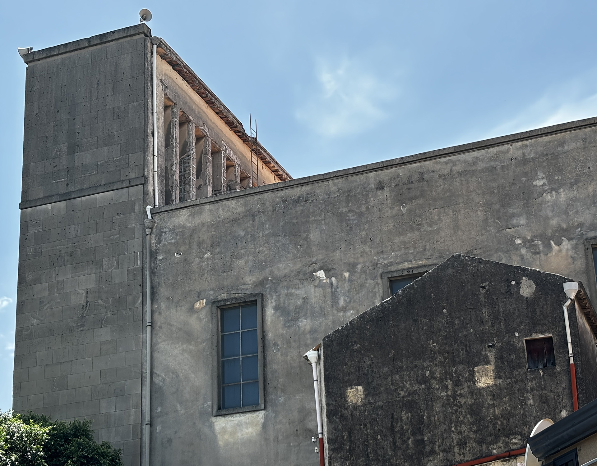 Dettaglio del prospetto laterale