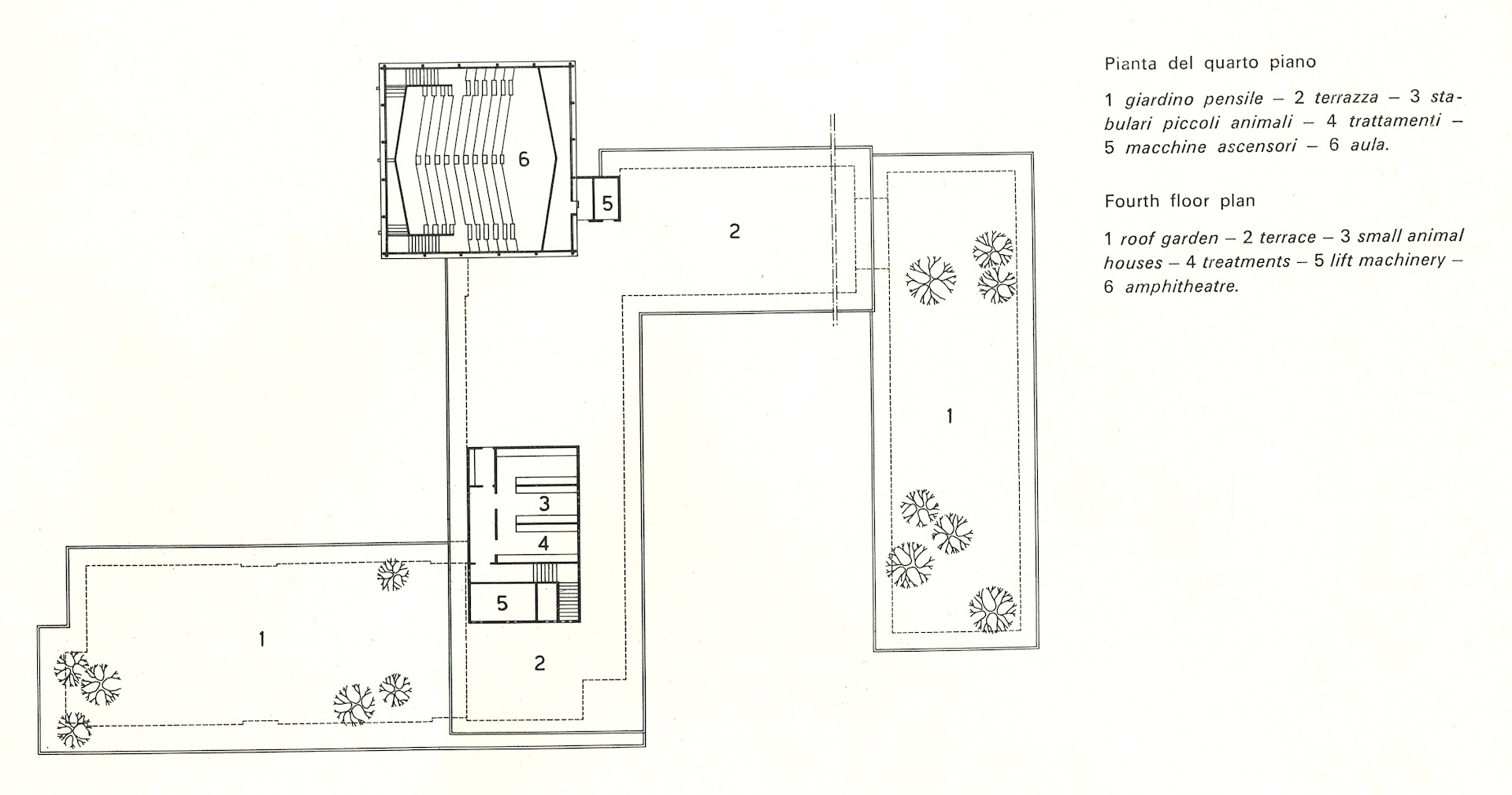 Pianta del quarto piano