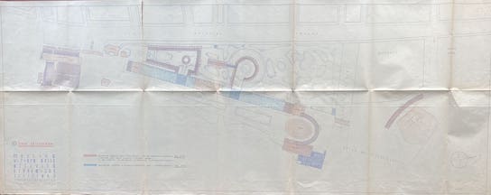 Planimetria generale del progetto 1938