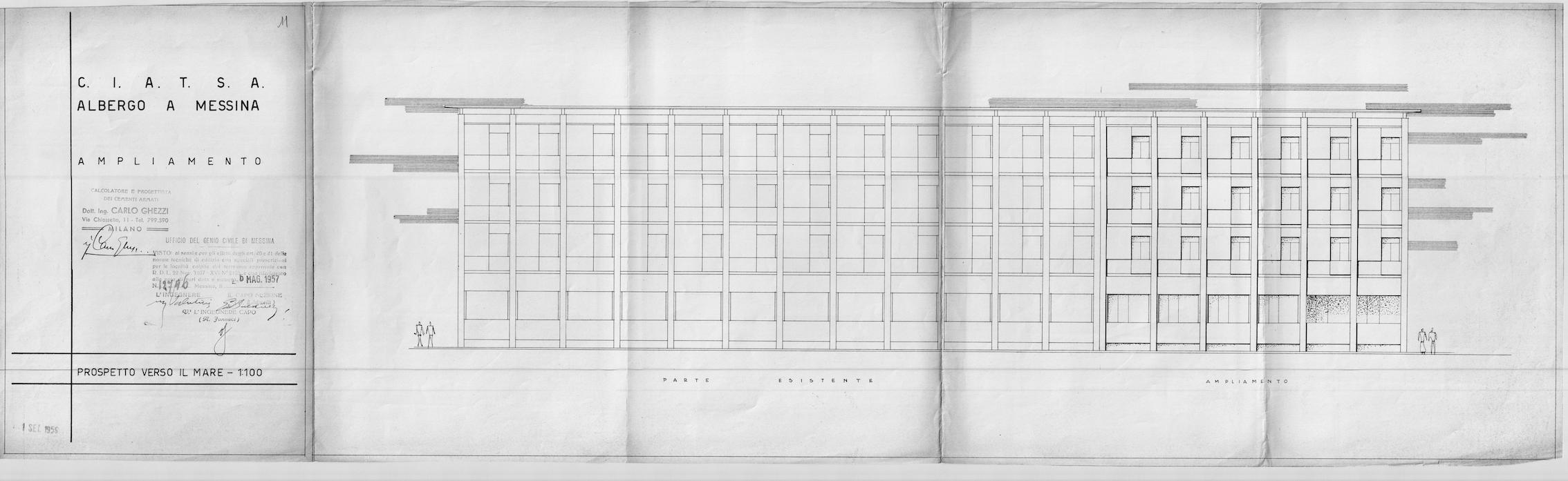 Prospetto verso il mare 